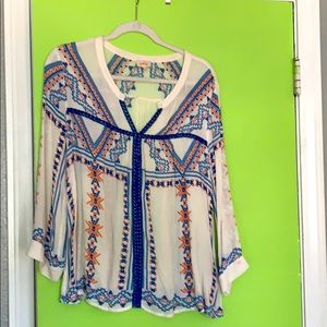 Boho peasant top